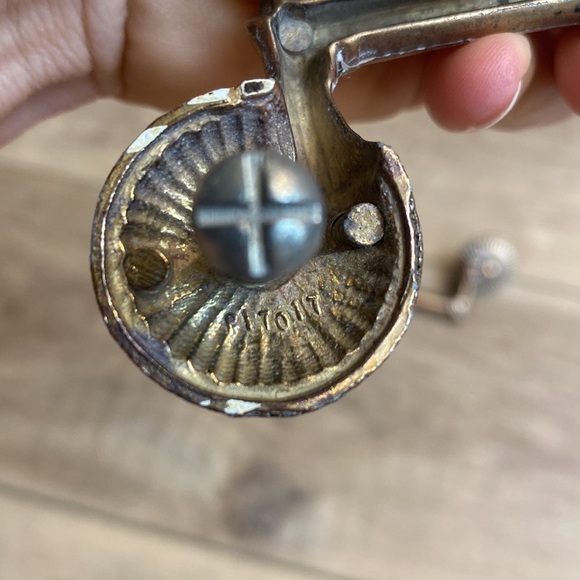 VTG Antique Brass Bamboo Drawer Pulls Hollywood Regency MCM - Picture 9 of 12